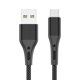 thumbnail image 1 of Bearachild Cable de carga Cable USB tipo C Cable de datos de rápido Accesorio de cable de teléfono móvil de nailon trenzado, 2 metros, negro Type3 NO3, 1 of 6