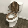 thumbnail image 5 of Home+Solutions Elongated Distressed Wood Decorative Toilet Seat, 5 of 10