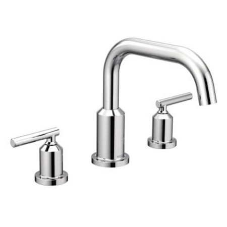 Moen T961 Gibson Widespread Deck Mounted Roman Tub Filler Trim with Two Handles - - Chrome