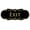 Black / Gold, variant on Designer EXIT Sign - Black - Medium