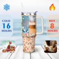 thumbnail image 4 of Personalized Dog Lover Gift Idea - 40oz Insulated Tumbler with Straw for Women - Non-Slip Handle Coffee Travel Cup, 4 of 7
