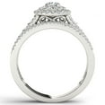 thumbnail image 3 of 1 Carat T.W. Diamond Double Halo 10kt White Gold Engagement Ring Set, 3 of 4