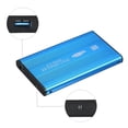 thumbnail image 4 of 2.5 Inch SATA to USB 3.0 External Hard Drive Enclosure - Aluminum Alloy Shell, High-Speed Data Transfer, Compatible with 7/9.5mm HDD/SSD, Lightweight (55g) Design, Blue Color Option (HDD Not Included), 4 of 7