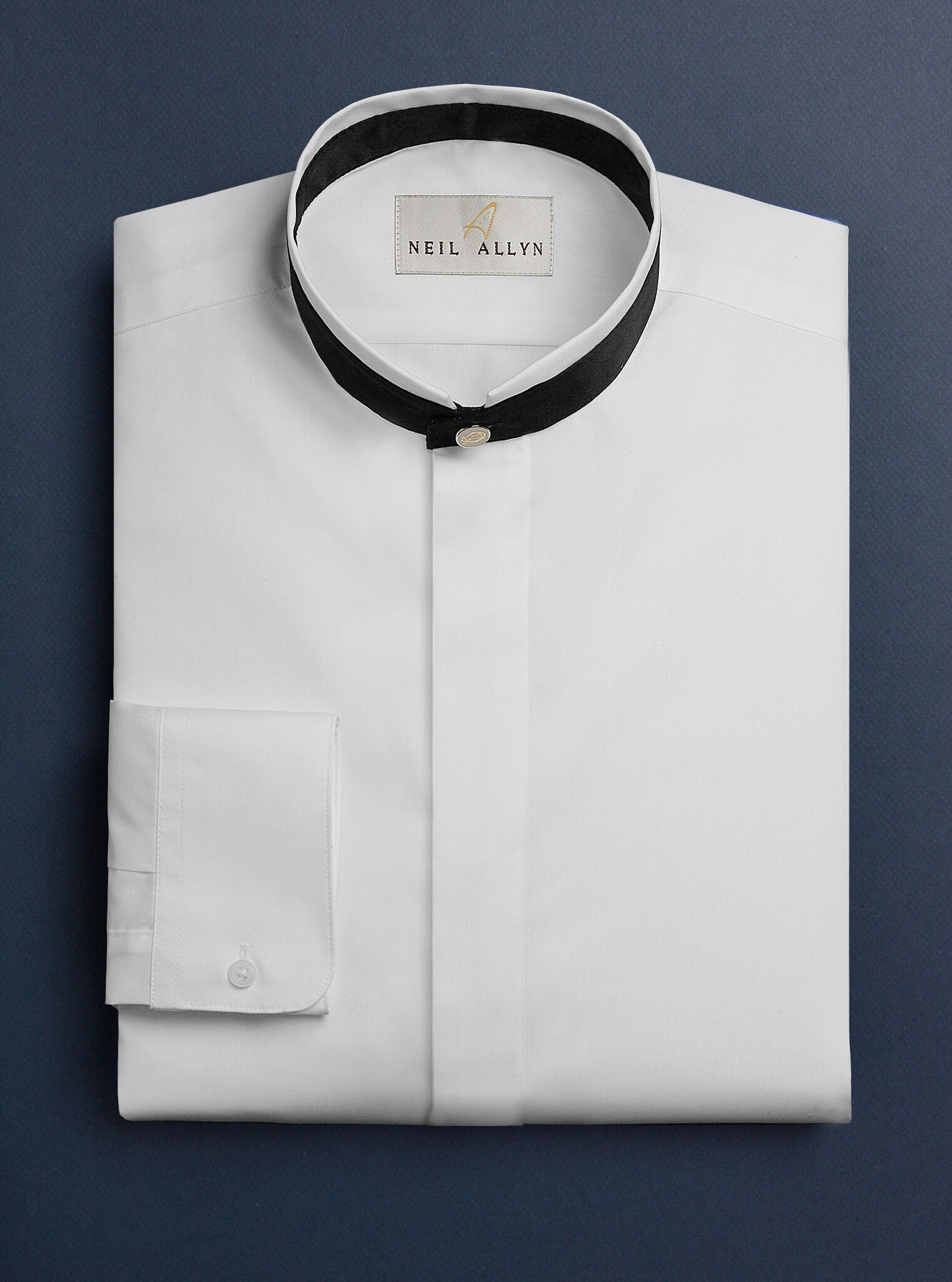 Neil Allyn Men's Banded Collar With 