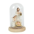 thumbnail image 5 of Christmas Nativity Scene Resin Ornament LED Light Glass Dome Tabletop Home Decor for Living Room Display, 5 of 9