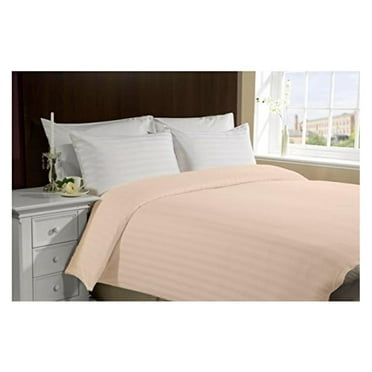 Luxury Soft 300 TC 100% Cotton, Hidden Zipper, Duvet Cover- 86" x 86" Queen/Full - Peach