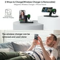 thumbnail image 6 of UUTO Magnetic Wireless Charger, Detachable Charging Station with QC3.0 Adapter for iPhone 13,12,Pro,Pro Max,Mini, AirPods(Watch Charging Cable NOT Included), 6 of 8
