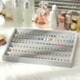 thumbnail image 3 of tredstone Wide Display Space Earrings Organizer Showcase Jewelry Collection Wide Application Earring Storage Grey 1Set, 3 of 6