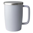 thumbnail image 2 of FORLIFE Dew Satin Finish Brew-In-Mug with Basket Infuser & Stainless Lid 18 oz., Lavender Mist, 2 of 10