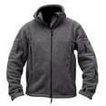 thumbnail image 1 of Veste en Polaire pour Hommes Veste Militaire à Capuche Haute Qualité, 1 of 4