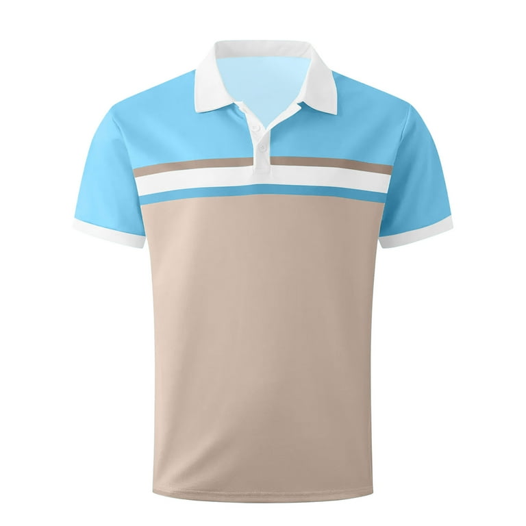CaiJunJia George Polo Shirt,Mens Polo Shirts Performance Short