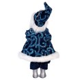 thumbnail image 5 of STP Goods Santa Claus Hanging Collectible Doll 9" (22 cm) Santa Claus Christmas Figurine Holiday Décor Xmas Hanging Decoration Xmas Figure Doll Decoration Xmas Tree Ornament, Blue White, 5 of 7