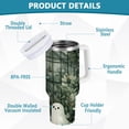 thumbnail image 2 of Yayeee 30oz Stainless Steel Tumbler with Straw and Handle Double-Wall Insulated Travel Water Bottle, Cute Ghosts Playing, 2 of 8