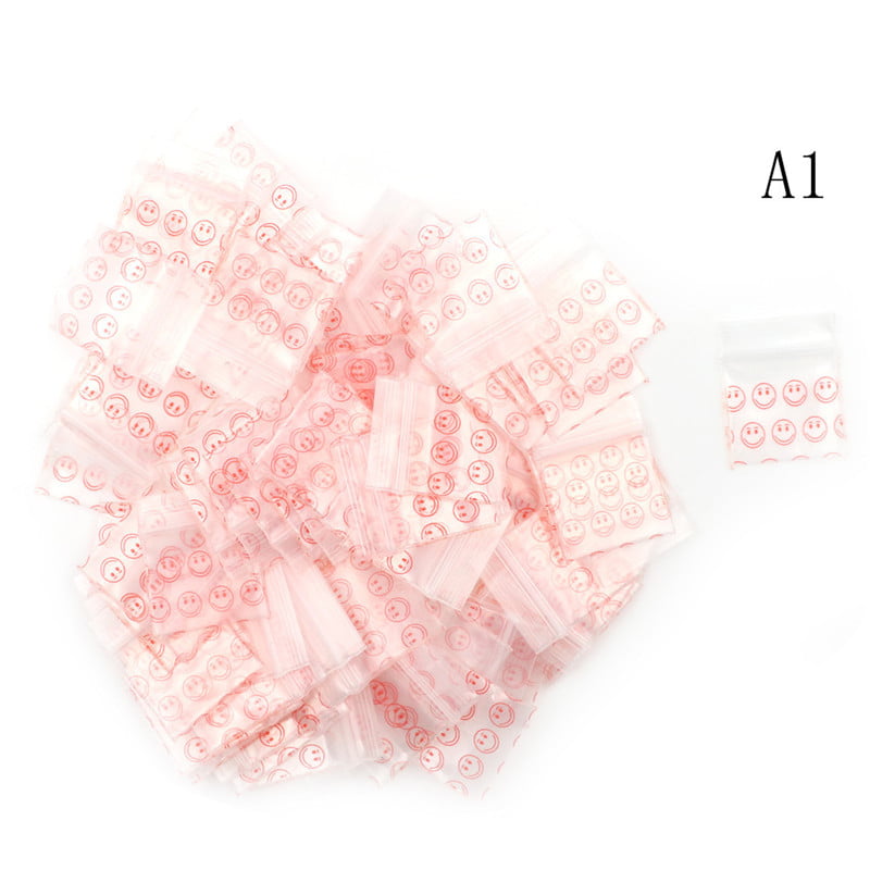 100 Bags Clear 8MIL Small Poly BagRecloseable  BAGS Plastic Baggie  BY 