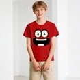 thumbnail image 2 of Ymyiu Toddler Boy Shirt Toddler Kids Boys Girls Shirt Cute Letters Tee Tops Baby Boy Girl 5T 6T(Red, 5-6 Years), 2 of 4