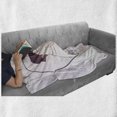 thumbnail image 6 of You and Me Soft Flannel Fleece Throw Blanket, Romantic Couple Lovers in a Heart Shape with Love Words Valentines, Cozy Plush for Indoor and Outdoor Use, 50" x 70", Pale Pink Mauve Taupe, by Ambesonne, 6 of 6