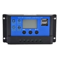 thumbnail image 1 of Controlador de carga solar con pantalla LCD y regulador inteligente USB dual, CC 12 V-24 V 20 A, 1 of 14