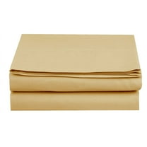 Elegant Comfort Fitted Sheet Wrinkle-Free 1500 Series 1-Piece Fitted Sheet, Full Size, Gold