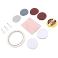 thumbnail image 1 of Kit De Polvo Para Pulir Vidrio, 20 Piezas, 12 Discos De Papel De Lija, Removedor De Rayones De Vidrio Para Reloj, 3 Cabezales De Pulido De Lana, Material Suave Para Reparación De, 1 of 7