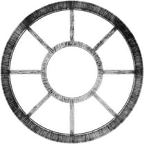 26"OD x 9 1/2"ID x 3/4"P Grace Architectural Grade PVC Pierced Ceiling Medallion, Antiqued Pewter