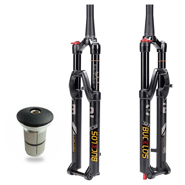BUCKLOS 26/27.5/29" MTB Bicycle Suspension Fork Air Fork Thru Axle ...