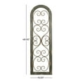 thumbnail image 3 of DecMode Brown Rustic Wood Scrollwork Pattern with Arched Frame Wall Décor, 15"W x 48"H, 3 of 9