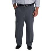 Big & Tall Haggar® Iron Free Classic-Fit Flat-Front Pants Color: Charcoal Heather Size: 52X30