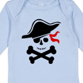thumbnail image 4 of Inktastic Pirate Skull and Cross Bones Boys or Girls Long Sleeve Baby Bodysuit, 4 of 5