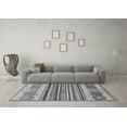 thumbnail image 3 of Ahgly Company Indoor Rectangle Abstract Gray Modern Area Rugs, 2' x 4', 3 of 4