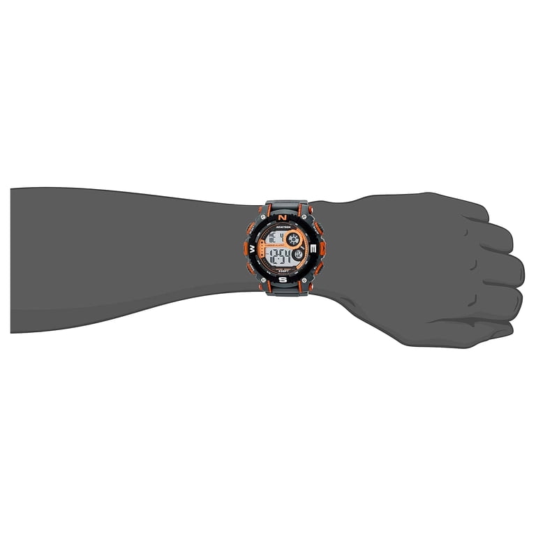 Orologio Uomo Armitron Sport 40/8177 – Digitale Cronografo, Cinturino In Resina Perforata, 100m