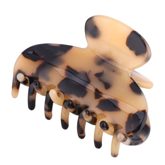 BESTYASH Plastic Hair Clips for Styling Leopard Chic Design for Women 1Pack