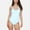 Light Blue, variant on Swim Women's Twist Front One Piece Swimsuit with Halter Neckline and Ruched Tummy Control Detail - X Large, Pink