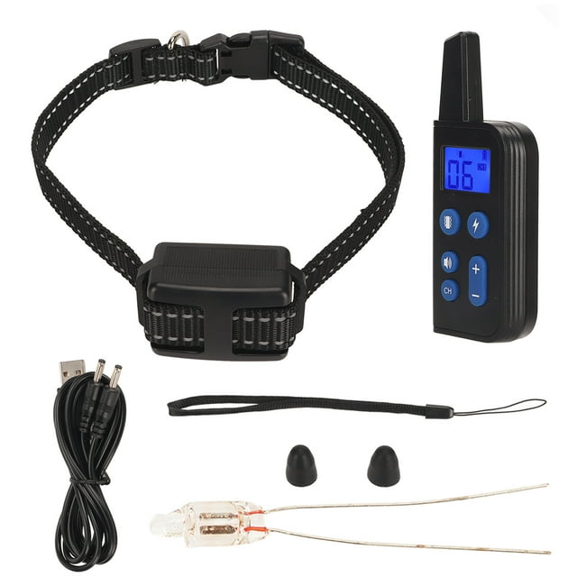Collier d'Entraînement pour Chien IP67 Étanche 3 Modes d'Entraînement Collier Électrique Rechargeable pour Chien avec Télécommande