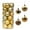 Gold, variant on Holloyiver 24pcs Christmas Balls Ornaments for Xmas Tree Shatterproof Christmas Tree Hanging Balls Decoration for Holiday Party Baubles Set with Hang Rope 1.57"(40mm)
