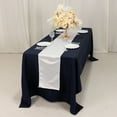 thumbnail image 2 of Efavormart White Lamour Satin Table Runner - 12"x108", 2 of 10