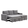 thumbnail image 4 of Harper & Bright Designs L Shaped Couch with Pull Out Bed and Storage, Sectional Sleeper Sofa with Chaise for Small Space Apartments, Gray, 4 of 18