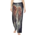 thumbnail image 2 of Lsque Elephant in Smoke Print Women's Pajama Pants, Lounge Pant - Comfortable Home Wear,Elastic Waistband, Stylish Design-XX-Large, 2 of 9