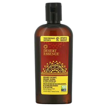 Desert Essence - Organic Coconut, Jojoba & Pure Coffee Oil - 4 fl. oz.