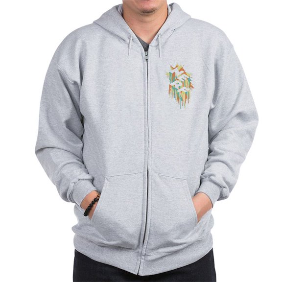 CafePress - Nerf Melted Camo Sweatshirt - Zip Hoodie, Classic Hooded Sweatshirt with Metal Zipper