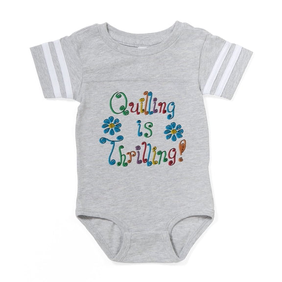 CafePress - Quilling Is Thrilling_Tr - Cute Infant Baby Football Bodysuit