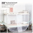 Hanging Insect Dust Proof Bed Canopy for Student Dorm, Bunk Bed, Single ...