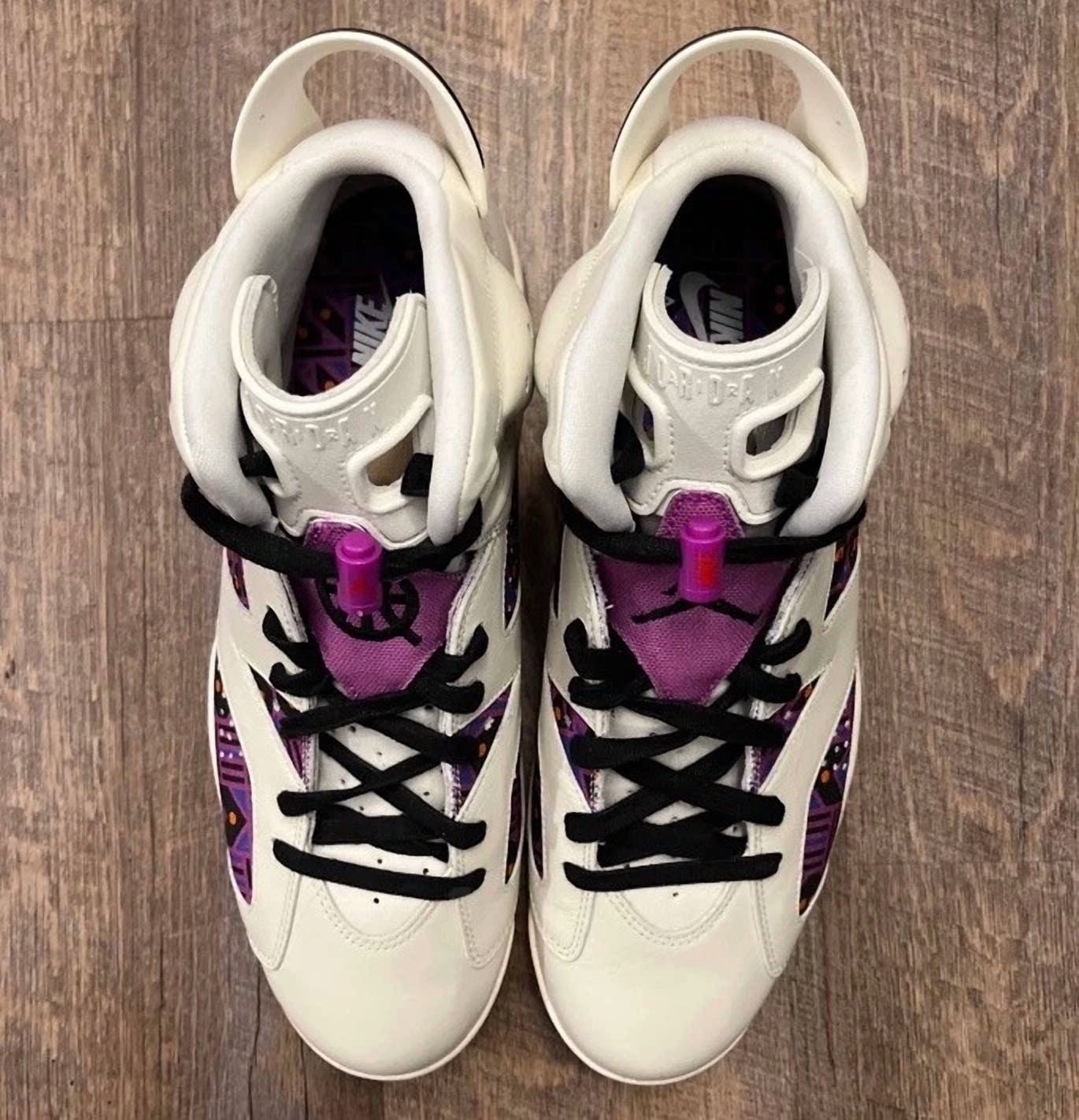 Nike Air Jordan 6 VI Retro Quai 54 Purple Sail Size 13 Sneakers w