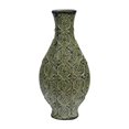 thumbnail image 1 of Benzara ETD-EN30846 Elegant Green Ceramic Vase, 1 of 1