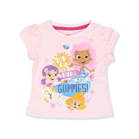 Bubble Guppies Girls Short Sleeve Tee (Toddler) (Best Fish To Grill Whole)
