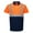 Orange/navy, variant on Portwest S479 Two-Tone Polo Safety Shirt Yellow/Black, Small