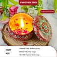 thumbnail image 3 of Moroccan Scented Candle Gift Set – 4 Aromatherapy Candles with Decorative Tins & Gift Box – Vanilla, Violet, Gardenia, Goji Tarocco Blood Orange – Home Fragrance & Gift for Women, 3 of 6