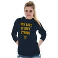 thumbnail image 4 of Our Love is Navy Strong Anchor Logo Unisex Plus Size Long Sleeve Shirt Brisco Brands 3X, 4 of 5