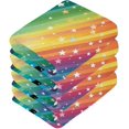 thumbnail image 3 of Coolnut Colorful Striped Washcloths, Soft and Absorbent Cotton Towel, 2 Pack 12 X 12 Inches Premium Quick Dry Face Towel Wash cloth, 3 of 7