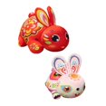 thumbnail image 1 of muñeco de conejo,Colecciones de juguetes de muñecas de conejo de estilo chino,Conejo Muñeco de peluche Muñeco Adorno de dibujos animados,Regalos del festival de primavera de decoración de Gloria muñeco de conejo, 1 of 9