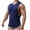 Dark Blue, variant on GERsome Men's 2 Piece Workout Tank Tops and Shorts Sets Gym Sleeveless T Shirts Fitness Athletic Muscle Tee ﻿Shorts Summer Tracksuits M-2XL